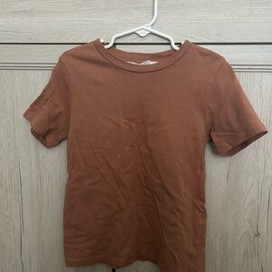H&M Rust Short Sleeve T-Shirt